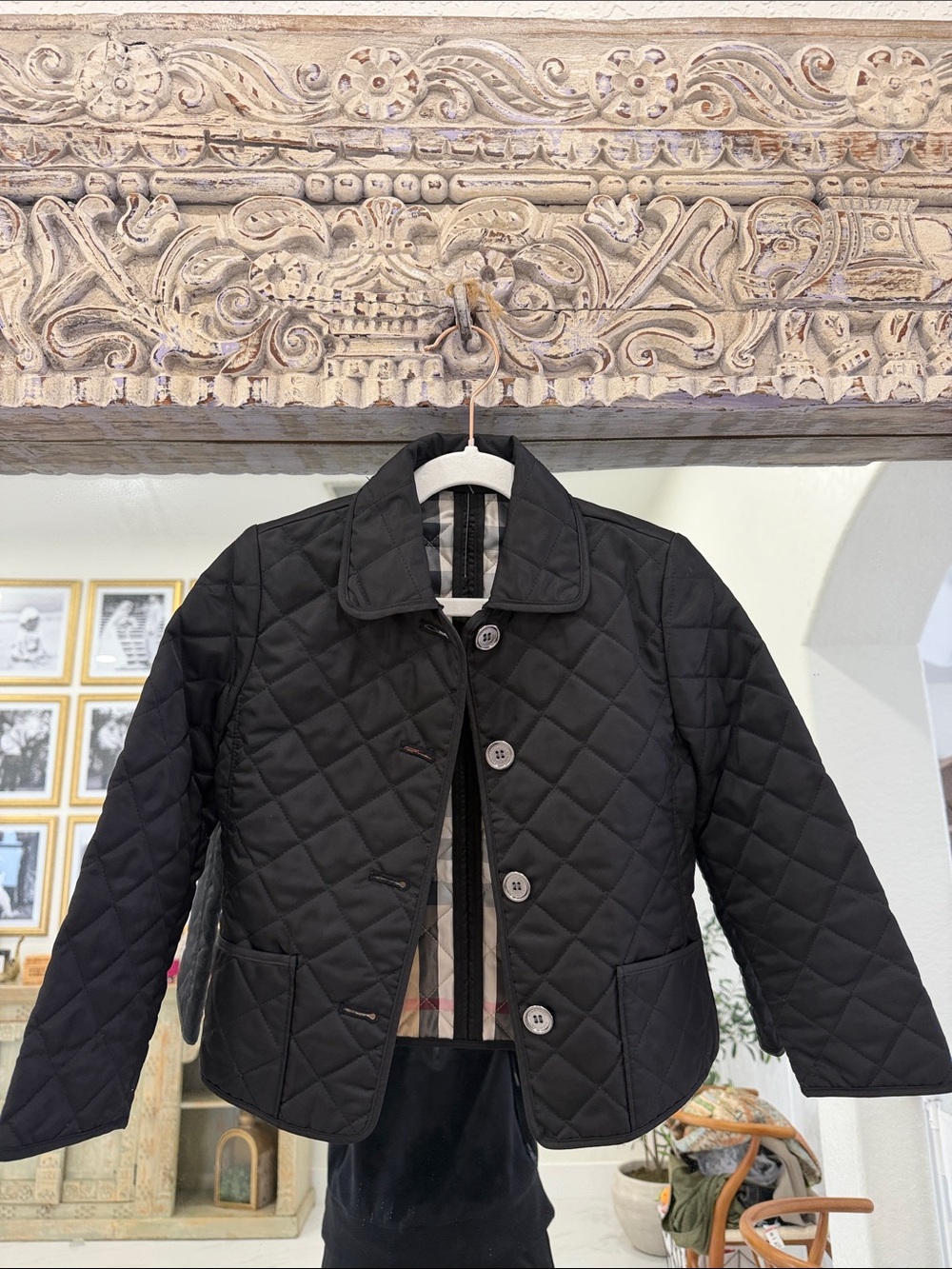 Burberry Black Quilted Kids Puffer Jacket
